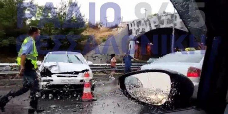 Θεσσαλονίκη – Απίστευτη καραμπόλα με πάνω από 14 οχήματα
