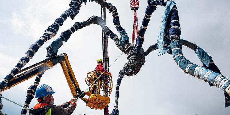 Μια διάσημη αράχνη στο πάρκο «Σταύρος Νιάρχος».