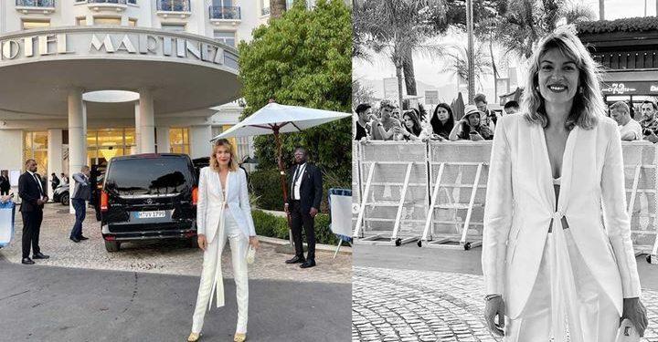 Βίκυ Καγιά: Εντυπωσιακή εμφάνιση στις Κάννες με λευκό κοστούμι!