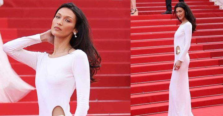 Φεστιβάλ Καννών 2022: Η Bella Hadid με epic vintage φόρεμα Gucci στο κόκκινο χαλί
