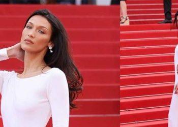 Φεστιβάλ Καννών 2022: Η Bella Hadid με epic vintage φόρεμα Gucci στο κόκκινο χαλί