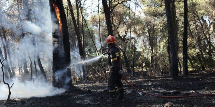Φωτιά στην Ηλεία: Ένας πυροσβέστης τραυματίας – Ενισχύθηκαν επίγειες και εναέριες δυνάμεις