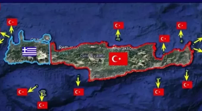 Ακραία πρόκληση από Τούρκο συνταγματάρχη: Τα 3/4 της Κρήτης μας ανήκουν