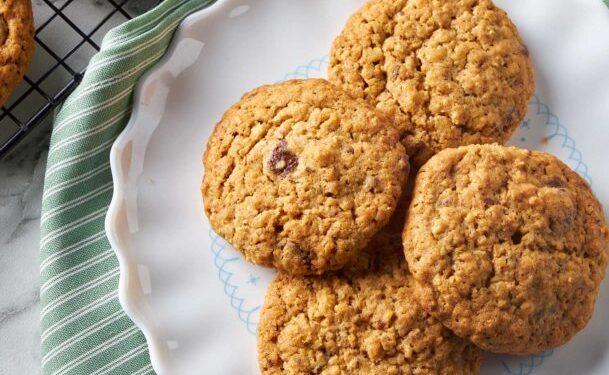 Μπισκότα βρώμης με σταγόνες σοκολάτας