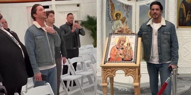 Νίκος Οικονομόπουλος: Ψέλνει το «Χριστός Ανέστη» στον ναό του Αγίου Νικολάου στο Σημείο Μηδέν