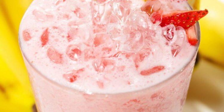 Smoothie με φράουλα και μπανάνα