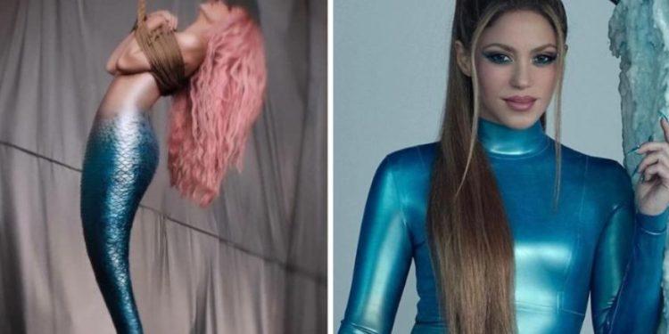 Σακίρα: Μεταμορφώθηκε σε γοργόνα κρεμασμένη από σχοινί – Δείτε το βίντεο