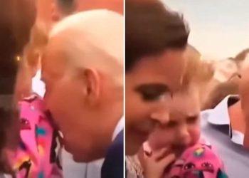 Τζο Μπάιντεν: Ανησυχητική η συμπεριφορά του – Viral το βίντεο που φιλάει και… μυρίζει μικρό κοριτσάκι