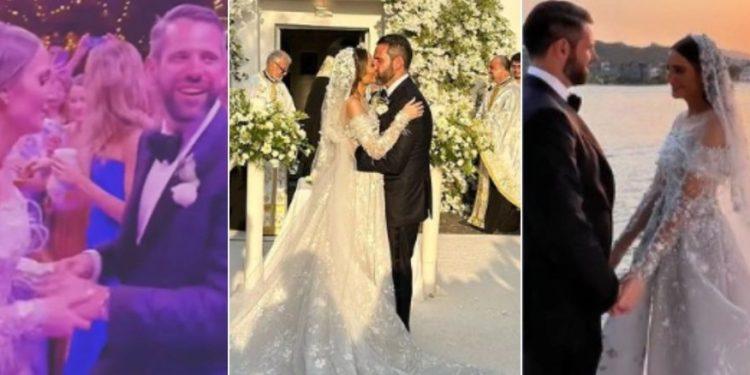 Πόρος: «Βούλιαξε» το νησί για τον γάμο του επιχειρηματία Σπύρου Σκληρού με την Ιφιγένεια Μαυροκορδάτου