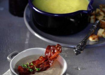 Μανιταρόσουπα με μπέικον