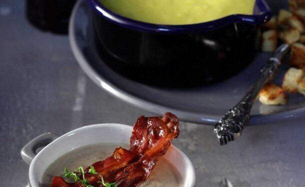 Μανιταρόσουπα με μπέικον