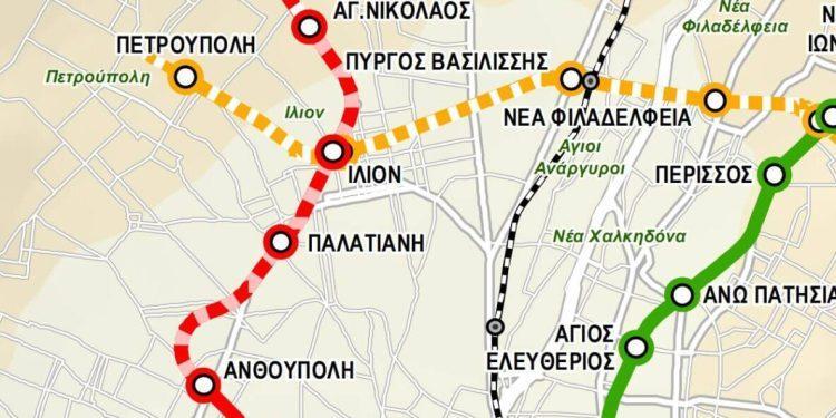Μετρό Αθήνας: που θα κατασκευαστούν οι σταθμοί στην επέκταση προς Ίλιον – Σε εξέλιξη ο διαγωνισμός