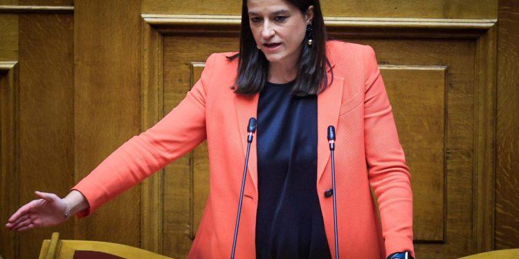 Συζήτηση και ψηφοφορία στην Ολομέλεια της Βουλής του σχεδίου νόμου του Υπουργείου Εσωτερικών "Εκλογή ευρωβουλευτών, διευκόλυνση εκλογέων μέσω επιστολικής ψήφου, εκκαθάριση εκλογικών καταλόγων και λοιπές διατάξεις του Υπουργείου Εσωτερικών", Τετάρτη 24 Ιανουαρίου 2024. (ΓΙΩΡΓΟΣ ΚΟΝΤΑΡΙΝΗΣ/EUROKINISSI)