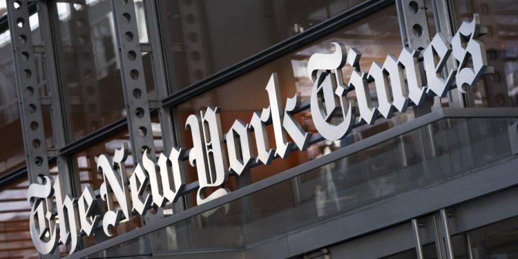 Το κτίριο της «ΝΥΤ» στο Μανχάταν. (AP Photo/Mark Lennihan, File)