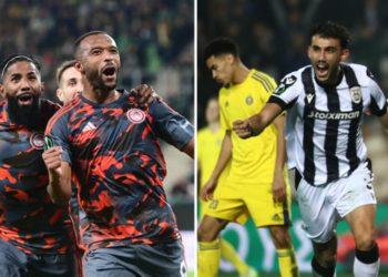 Με Μακάμπι Τελ Αβίβ ο Ολυμπιακός, με Ντινάμο Ζάγκρεμπ ο ΠΑΟΚ