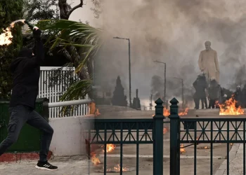 Επεισόδια στο Σύνταγμα, μολότοφ στο προαύλιο της Βουλής – Μάχες σώμα με σώμα στην Ομόνοια (βίντεο)