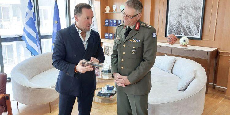 Συνάντηση του δημάρχου Αλεξανδούπολης Γιάννη Ζαμπούκη με τον νέο Διοικητή της ΧΙΙ Μεραρχίας Πεζικού