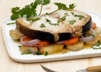 Ψάρι στο τραπέζι – Ξιφίας στο φούρνο με λεμονάτη σάλτσα