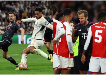 Champions League: Οι φάσεις και τα γκολ των προημιτελικών Ρεάλ Μαδρίτης – Μάντσεστερ Σίτι 3-3 και Άρσεναλ – Μπάγερν Μονάχου 2-2