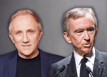 Αριστερά, ο ιδιοκτήτης της Kering François-Henri Pinault, και δεξιά ο Bernard Arnault, ιδρυτής και διευθύνων σύμβουλος της LVMH