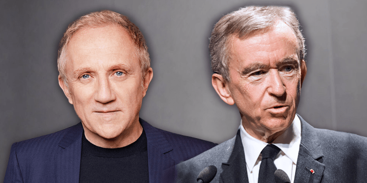 Αριστερά, ο ιδιοκτήτης της Kering François-Henri Pinault, και δεξιά ο Bernard Arnault, ιδρυτής και διευθύνων σύμβουλος της LVMH