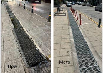 Βριλήσσια: Ξεκίνησε η αντικατάσταση φθαρμένων σχαρών απορροής ομβρίων επί των πεζοδρομίων