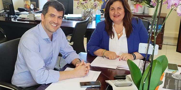 Η δήμαρχος Διονύσου συναντήθηκε με τον νέο Πρόεδρο του ΣΠΑΠ, Β. Ξυπολυτά