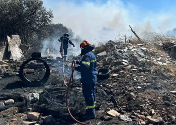 Φωτιά στη Βάρης – Κορωπίου: Θέριεψαν οι φλόγες στο Κίτσι λόγω των ακαθάριστων οικοπέδων – Βίντεο και φωτογραφίες