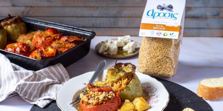 Γεμιστά με πλιγούρι και μυρωδικά