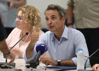 Ο Πρωθυπουργός Κυριάκος Μητσοτάκης με κλιμάκιο των συναρμόδιων υπουργών στην Πεντέλη σε σύσκεψη με τη συμμετοχή της Περιφέρειας Αττικής και δημάρχων για τα ευρήματα των αυτοψιών και τις δράσεις αποκατάστασης στις περιοχές που επλήγησαν από την πυρκαγιές ΓΙΑΝΝΗΣ ΠΑΝΑΓΟΠΟΥΛΟΣ / ΕUROKINISSI