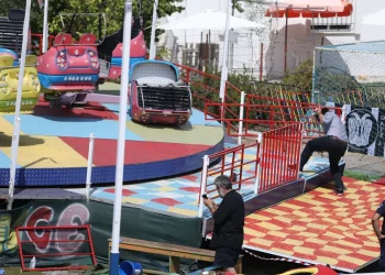 To λούνα παρκ στη Χαλκιδική, όπου συνέβη το τραγικό γεγονός. INTIME NEWS
