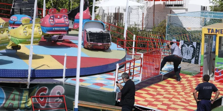 To λούνα παρκ στη Χαλκιδική, όπου συνέβη το τραγικό γεγονός. INTIME NEWS