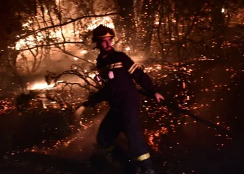 Aπό το πύρινο μέτωπο της φωτιάς στην Αττική ΜΙΧΑΛΗΣ ΚΑΡΑΓΙΑΝΝΗΣ / EUROKINISSI