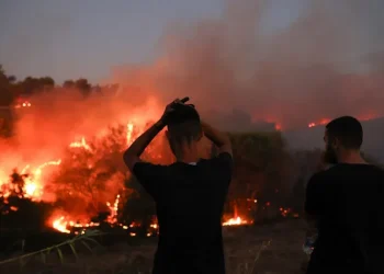 H φωτιά στον Βαρνάβα πέρασε στο Πεντελικό Όρος – Σηκώθηκαν εναέρια μέσα