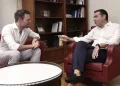 Ο Στέφανος Κασσελάκης με τον Αλέξη Τσίπρα ΛΙΑΚΟΣ ΓΙΑΝΝΗΣ/INTIME NEWS