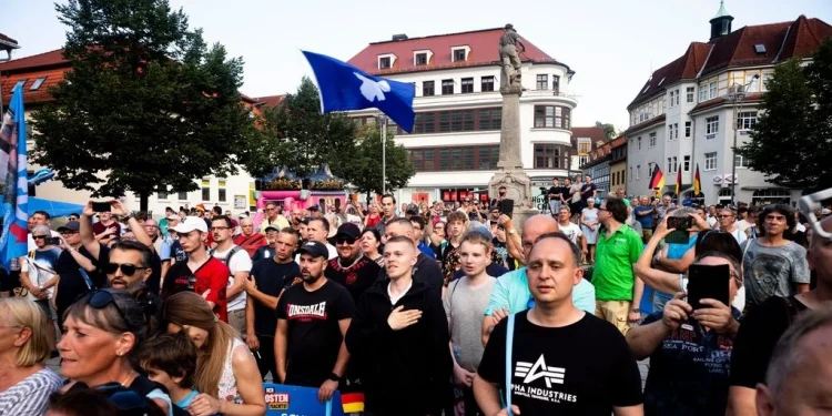 Ικανοποιημένοι από την άνοδο της ακροδεξιάς στη Γερμανία οι οπαδοί του AFD AP Photo/Markus Schreiber