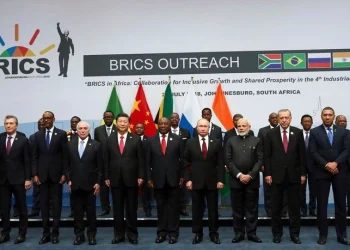 O Tούρκος πρόεδρος Ρετζέπ Ταγίπ Ερντογάν σε παλαιότερη Σύνοδο Κορυφής των BRICS στο Γιοχάνεσμπουργκ Presidential Press Service via AP, Pool