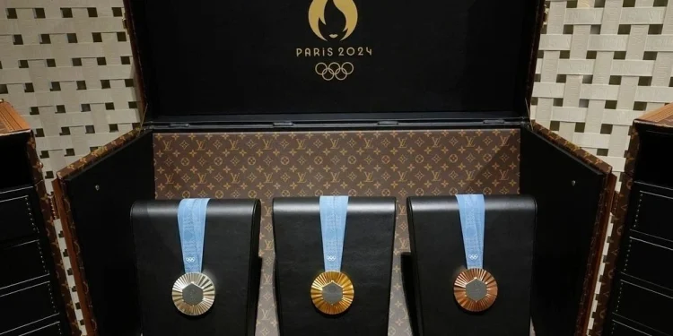 Τα ολυμπιακά μετάλλια των Αγώνων του Παρισιού 2024 AP Photo/Rebecca Blackwell