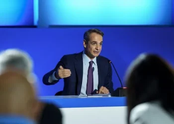 Ο Κυριάκος Μητσοτάκης στη ΔΕΘ (Φωτογραφία αρχείου) Konstantinos Tsakalidis / SOOC