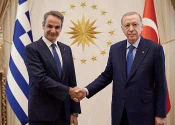 Ο Κυριάκος Μητσοτάκης με τον Τούρκο πρόεδρο, Ταγίπ Ερντογάν σε παλαιότερη συνάντησή τους στην Άγκυρα Γραφείο Τύπου Πρωθυπουργού / Δημήτρης Παπαμήτσος