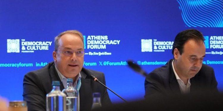 Ο Γρηγόρης Κωνσταντέλλος στο Athens Democracy Forum