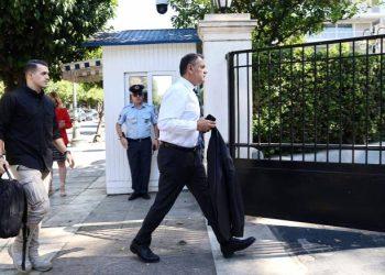 Ο υπουργός Μετανάστευσης και Ασύλου Νίκος Παναγιωτόπουλος κατά την άφιξή του στο Μέγαρο Μαξίμου για τη συνεδρίαση του ΚΥΣΕΑ στις 2 Οκτωβρίου, 2024 ΛΙΑΚΟΣ ΓΙΑΝΝΗΣ/INTIME NEWS