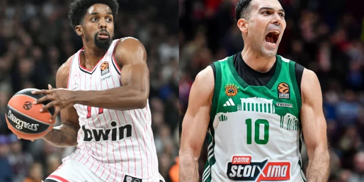 Βαθμολογία Euroleague: Ισόβαθμοι Παναθηναϊκός και Ολυμπιακός