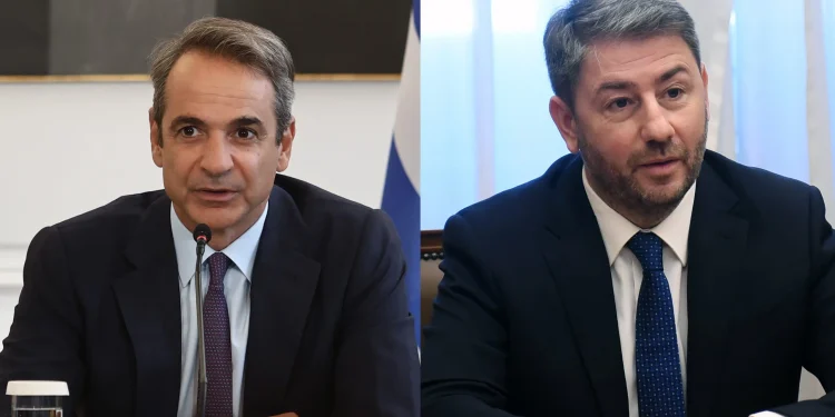 Το μεσημέρι η συνάντηση του Κυριάκου Μητσοτάκη με τον Νίκο Ανδρουλάκη