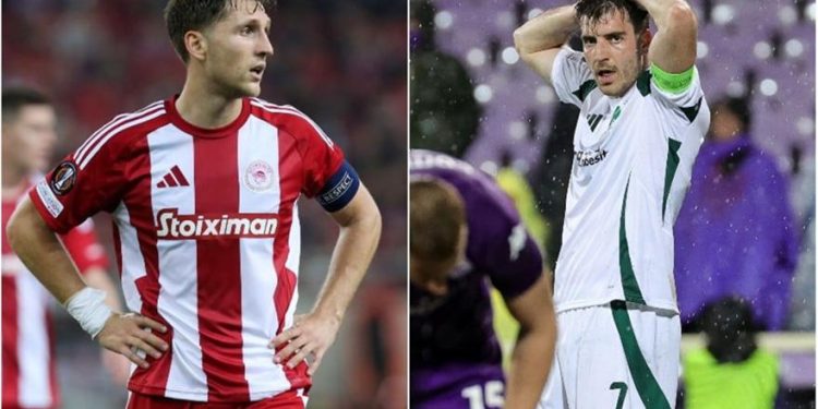 Ολυμπιακός και Παναθηναϊκός αποκλείστηκαν από τις επόμενες φάσεις του Europa και του Conference League αντίστοιχα