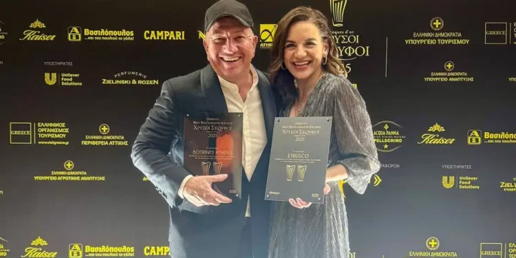 Αθηνόραμα – Χρυσοί Σκούφοι 2025: Το Etrusco καλύτερο εστιατόριο της Ελλάδας – Ποιοι σάρωσαν φέτος στα βραβεία