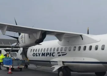 Μυτιλήνη: Η ανακοίνωση της Aegean για το περιστατικό με τη φωτιά στον κινητήρα αεροπλάνου – «Προληπτική η εκκένωσή του»