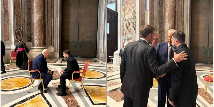 Ιστορική συνάντηση Τραμπ-Ζελένσκι στο Βατικανό στο περιθώριο της Κηδείας του Πάπα