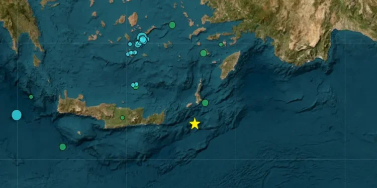 Ισχυρός σεισμός 6,1 Ρίχτερ νότια της Κάσου – Προειδοποίηση για τσουνάμι από το 112