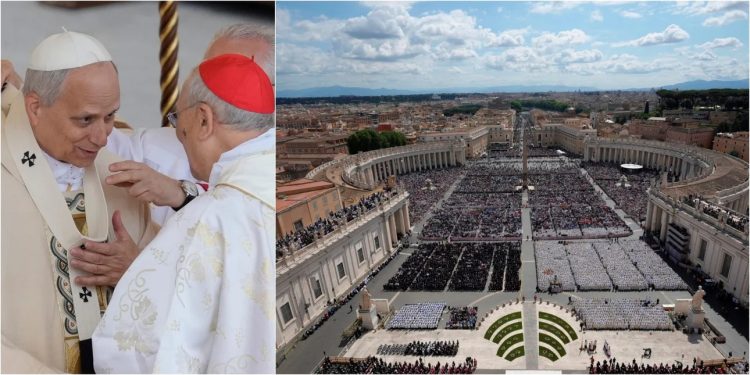 Ενθρόνιση Πάπα Λέοντα του ΙΔ’ στο Βατικανό – Μηνύματα ενότητας και ειρήνης